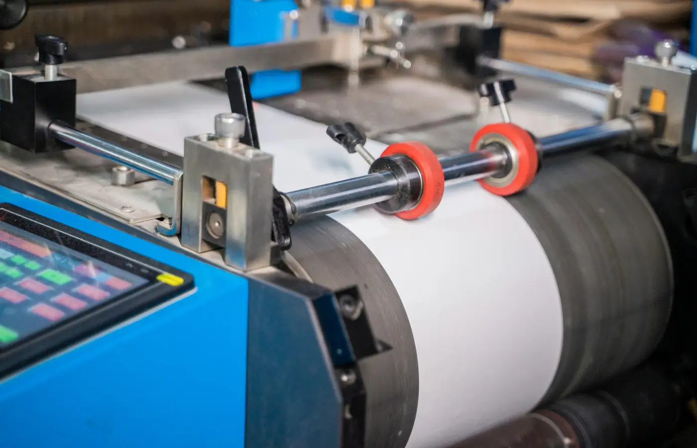 Rolls of release liner used in pressure-sensitive label converting