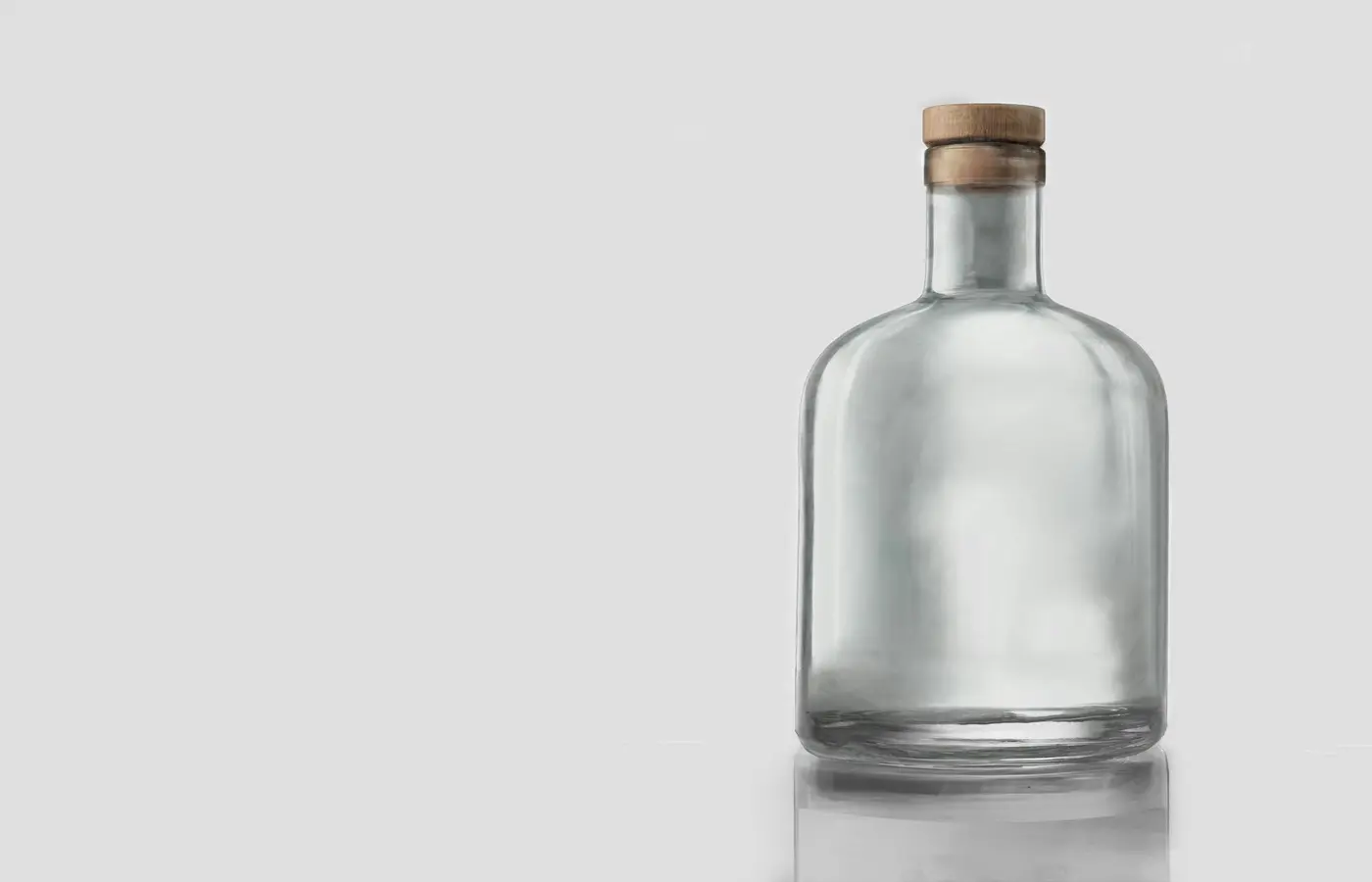 White ink on clear label stock